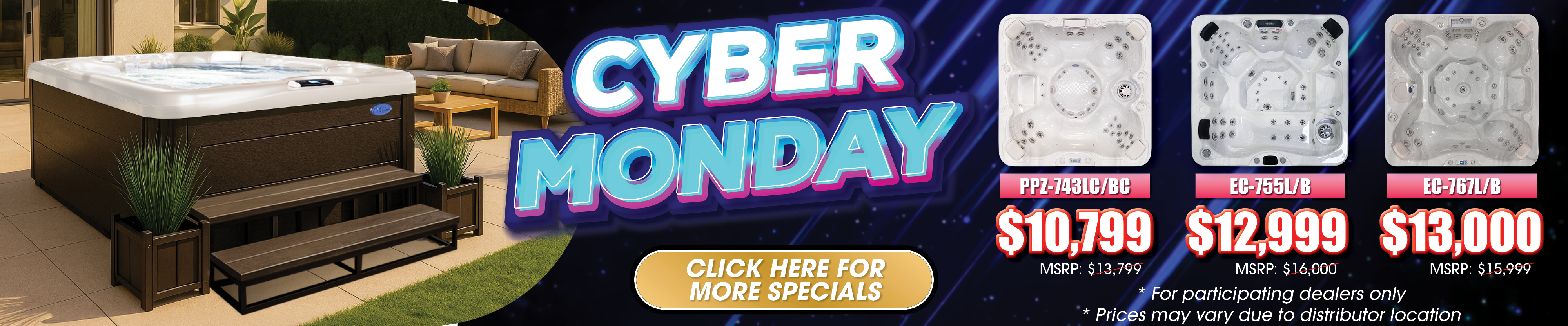 Calspas hot tub being used in a family setting - Hollywood