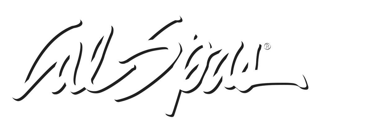 Calspas White logo hot tubs spas for sale Hollywood